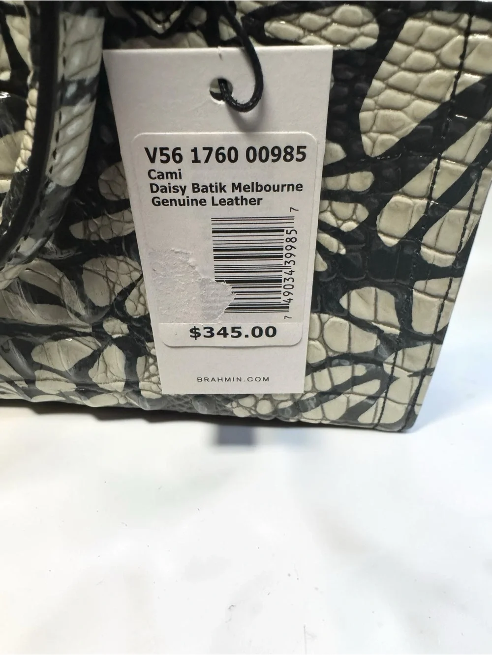 The Brahmin Cami Satchel NWT Full Inclusion.